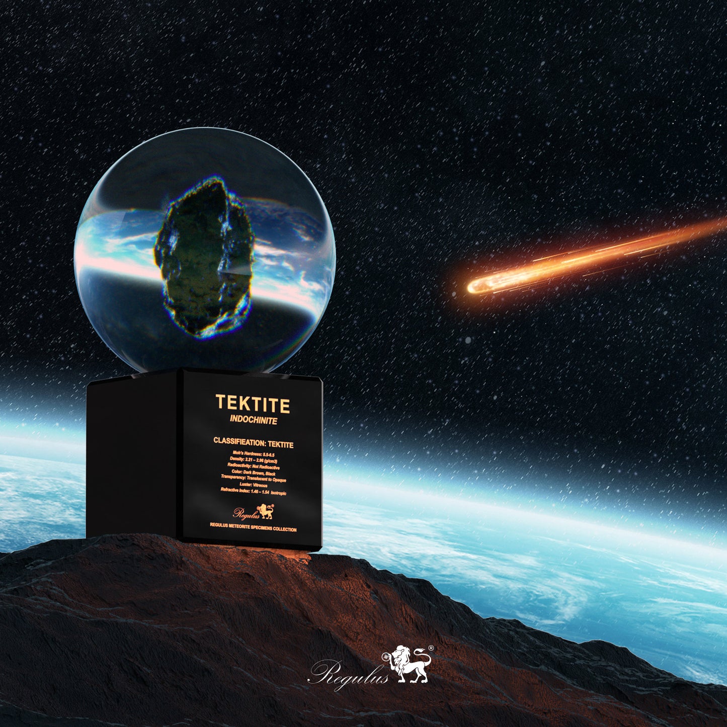 Meteorite Specimen crystal ball and Astronaut Model,Desktop Decoration,Natural Meteorite Gift