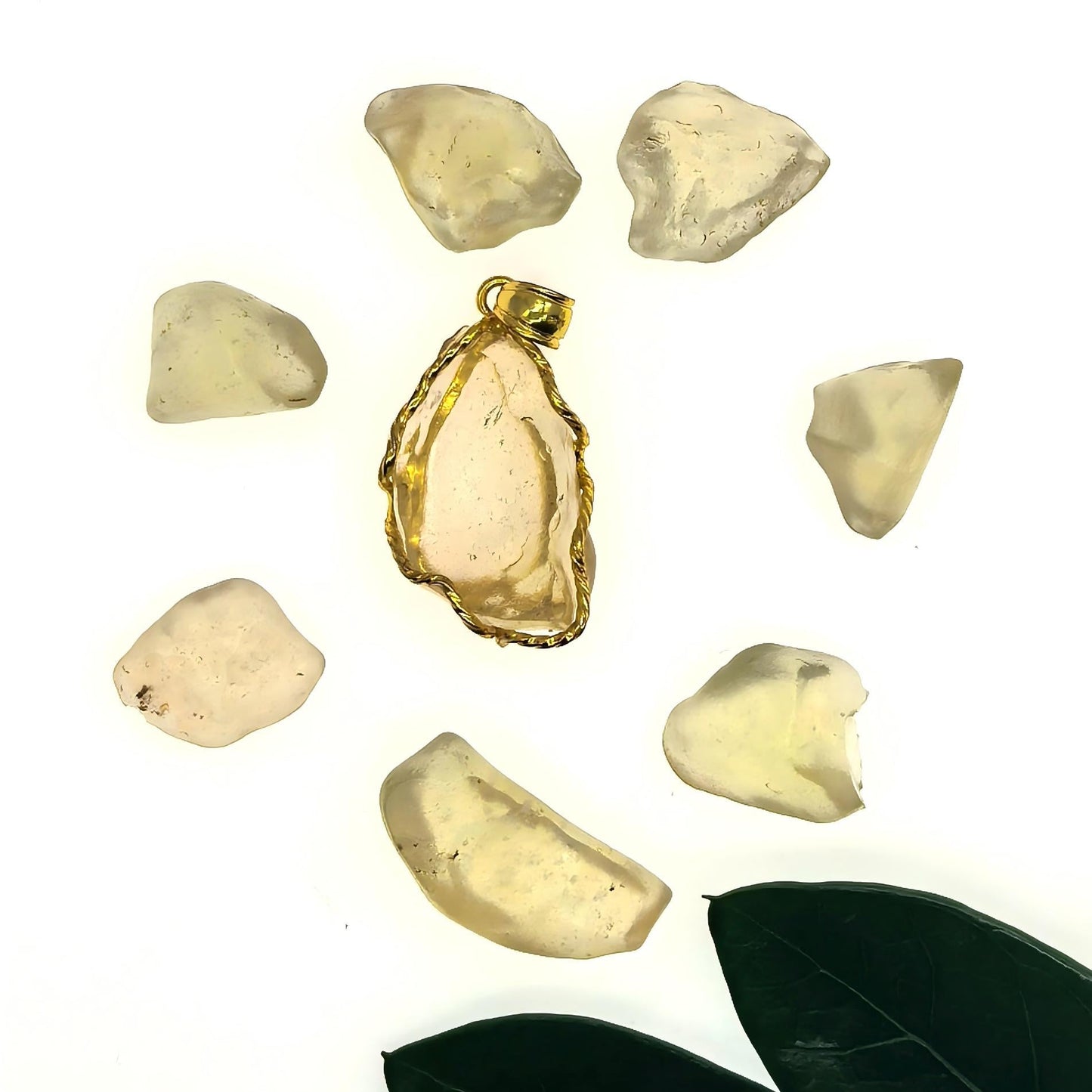 Tektites,Pendant,Meteorite,About 2-3cm,Glass meteorite wrapped in 925 silver,Libya Natural Glass,For man/woman,holiday gift