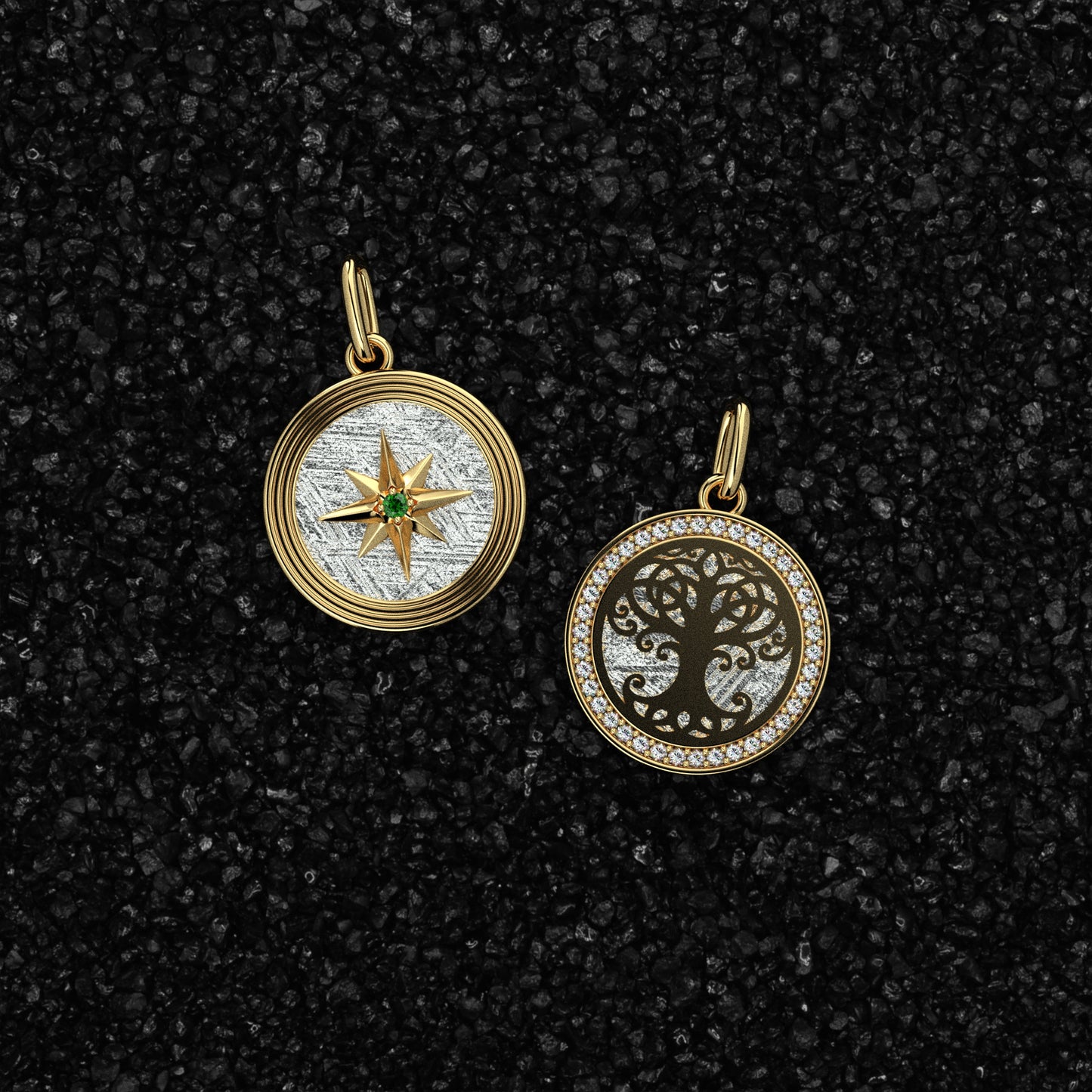 Muonionalusta Meteorite Pendant