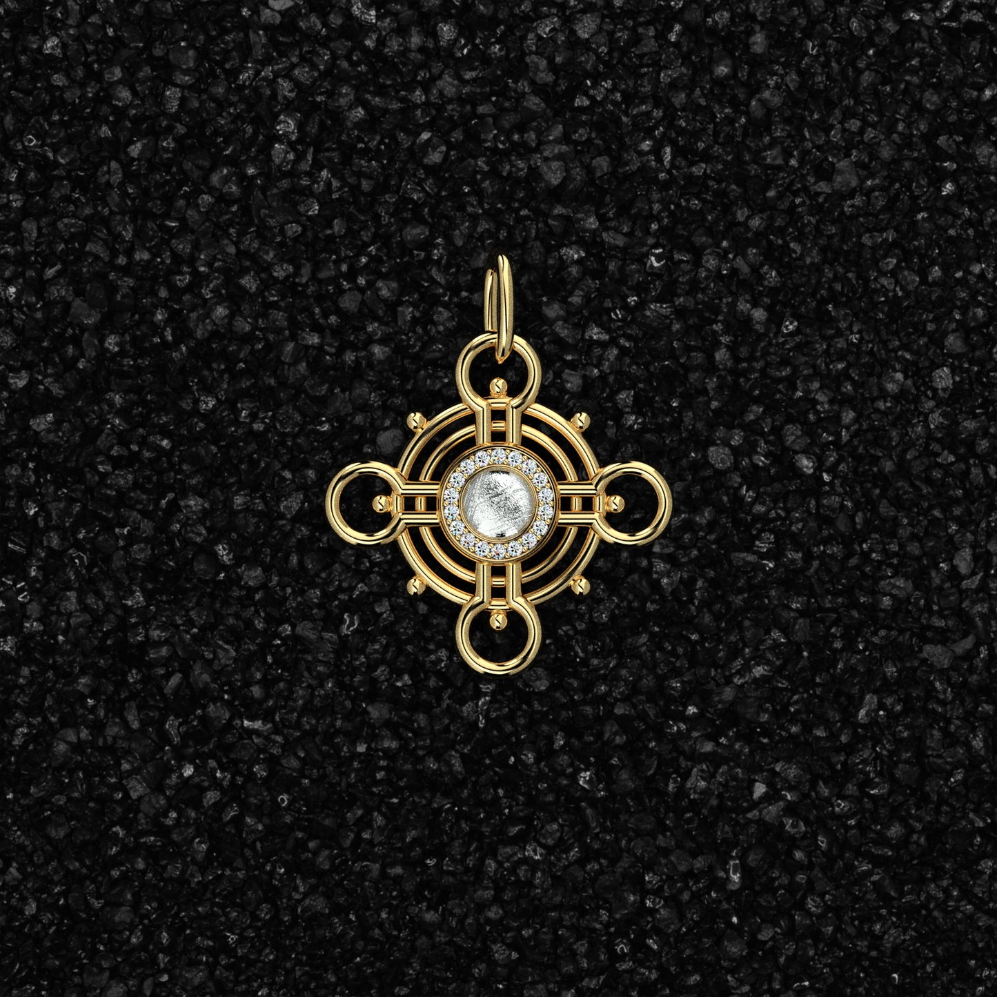 Muonionalusta Meteorite Pendant