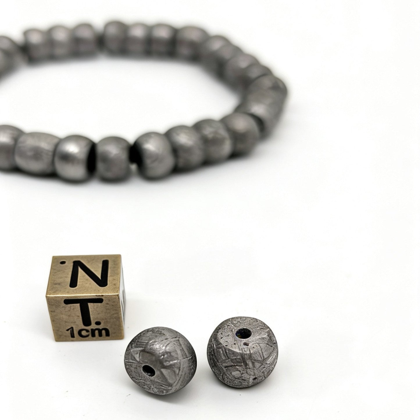 Iron Meteorite Muonionalusta Meteorite Bracelet: 4.5 Billion Year Old Cosmic Jewelry wrist size 19cm
