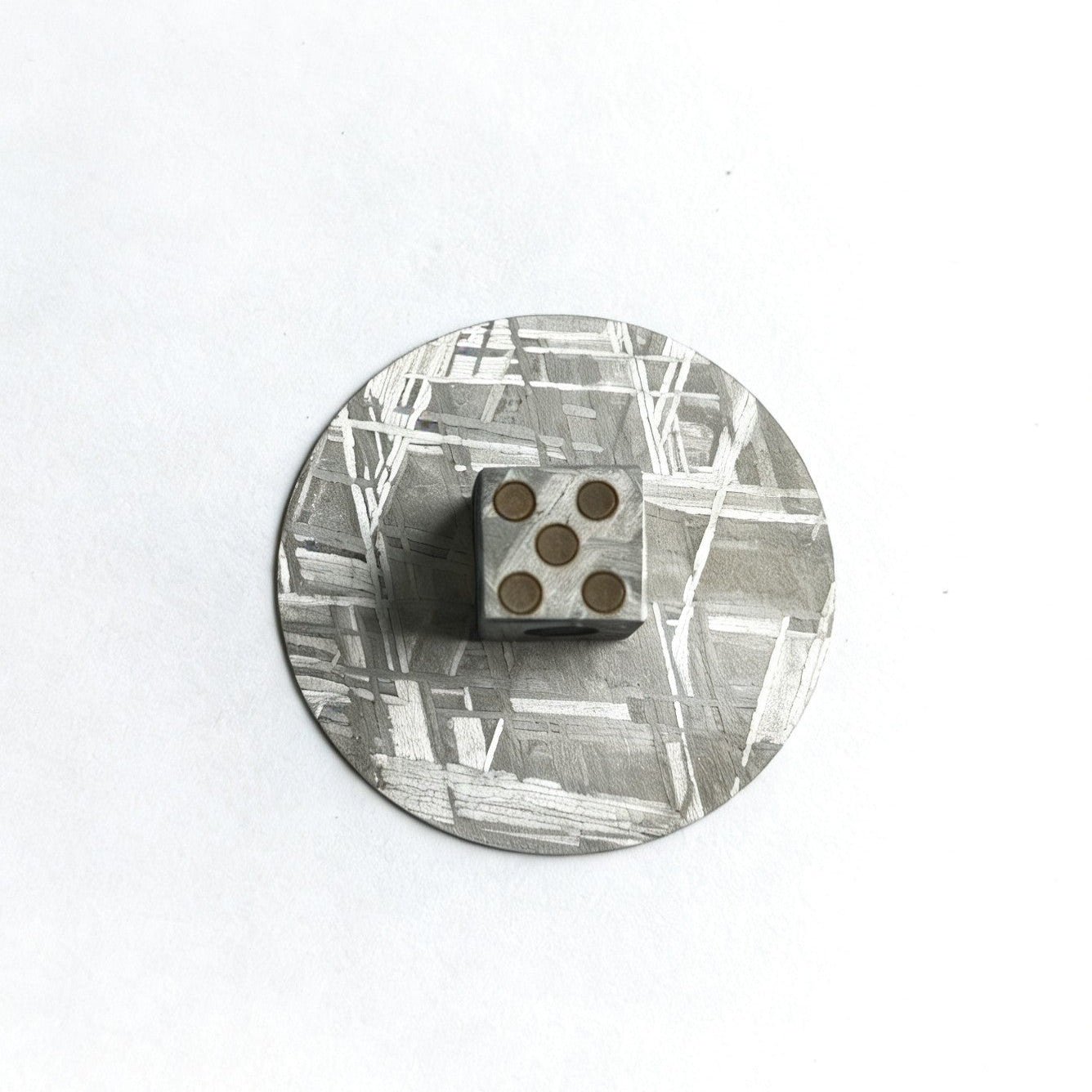 Genuine Iron Meteorite Dice, Widmanstätten Pattern, Polyhedral Gaming Dice