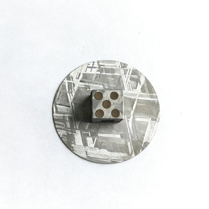 Genuine Iron Meteorite Dice, Widmanstätten Pattern, Polyhedral Gaming Dice