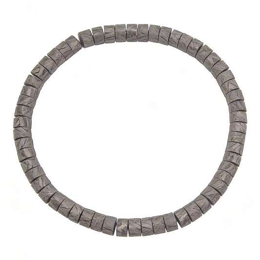 Widmanstätten Iron Meteorite Bracelet, 4.5 Billion Year Old Cosmic Jewelry