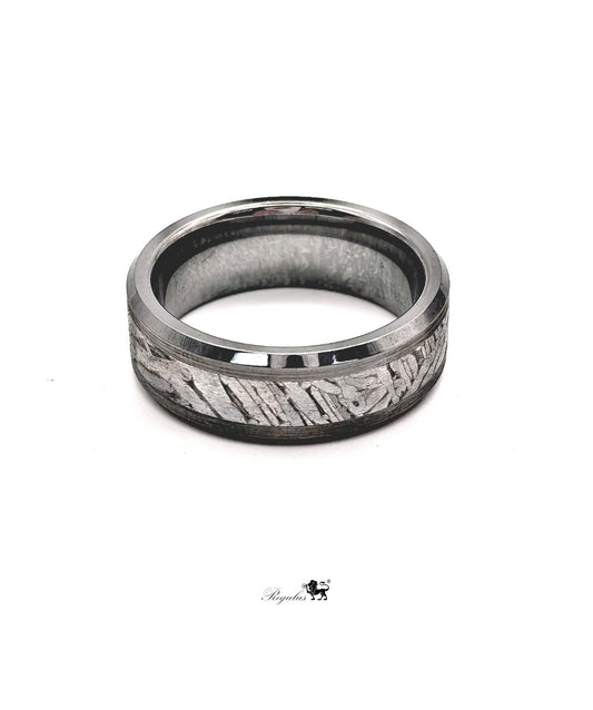 Iron Meteorite Tungsten Ring for Men and Women,space gift