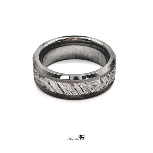 Iron Meteorite Tungsten Ring for Men and Women,space gift
