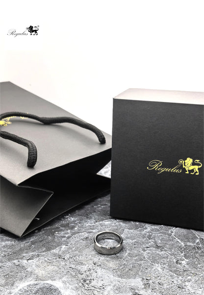 Iron Meteorite Tungsten Ring for Men and Women,space gift