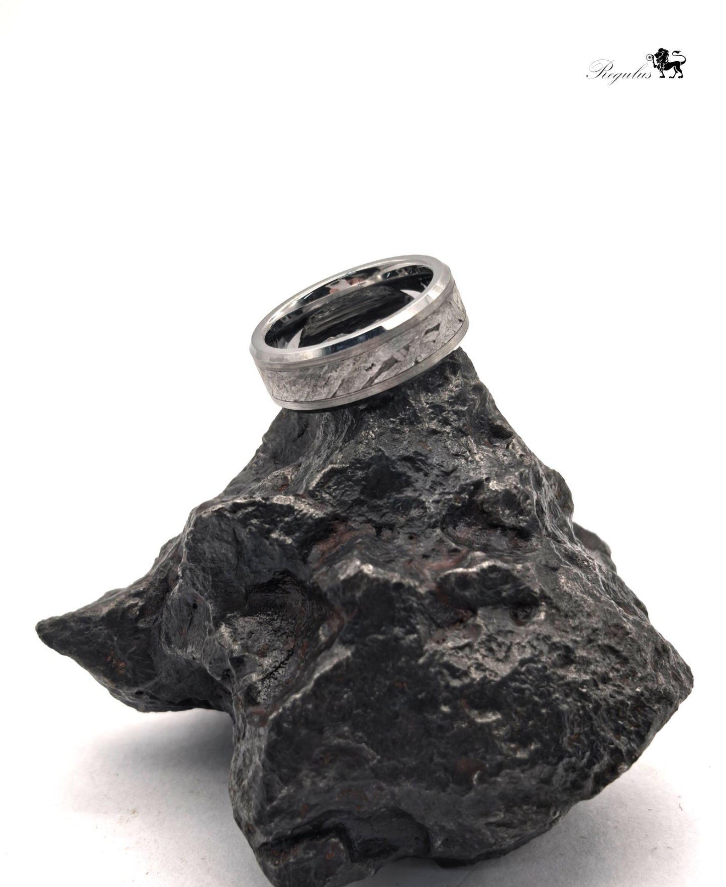 Iron Meteorite Tungsten Ring for Men and Women,space gift