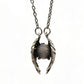 Iron Meteorite Wing Pendant, Stainless Steel, Cosmic Strength Jewelry