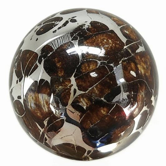 Pallasite Meteorite Ball, Around 2.5cm, Cosmic Gift,Space Rock Crystal Ball,Mineral Specimen