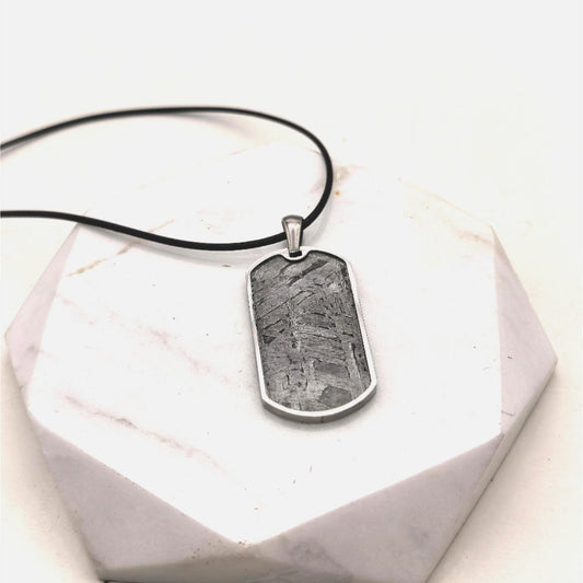 Natural Iron Meteorite Pendant Necklace: Space Jewelry Gift