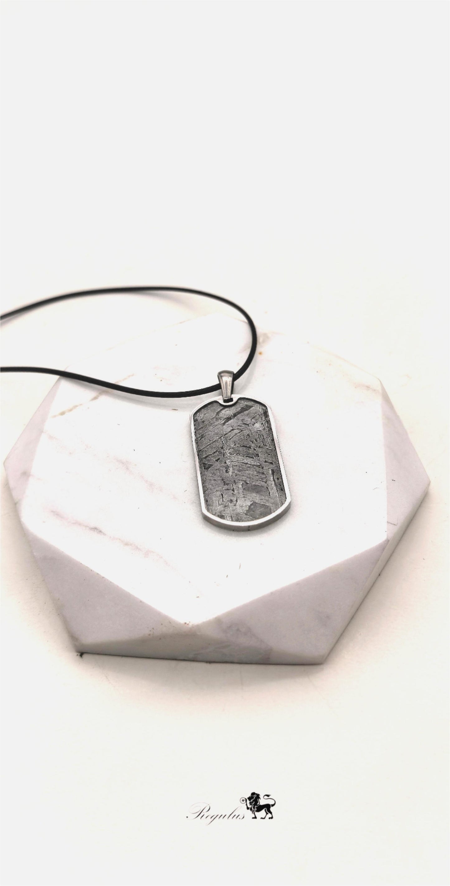 Natural Iron Meteorite Pendant Necklace: Space Jewelry Gift