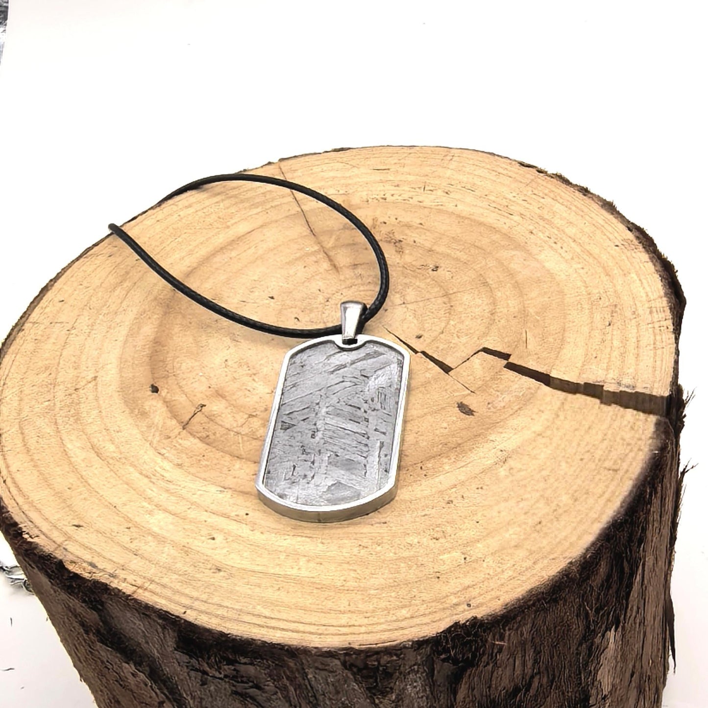 Natural Iron Meteorite Pendant Necklace: Space Jewelry Gift