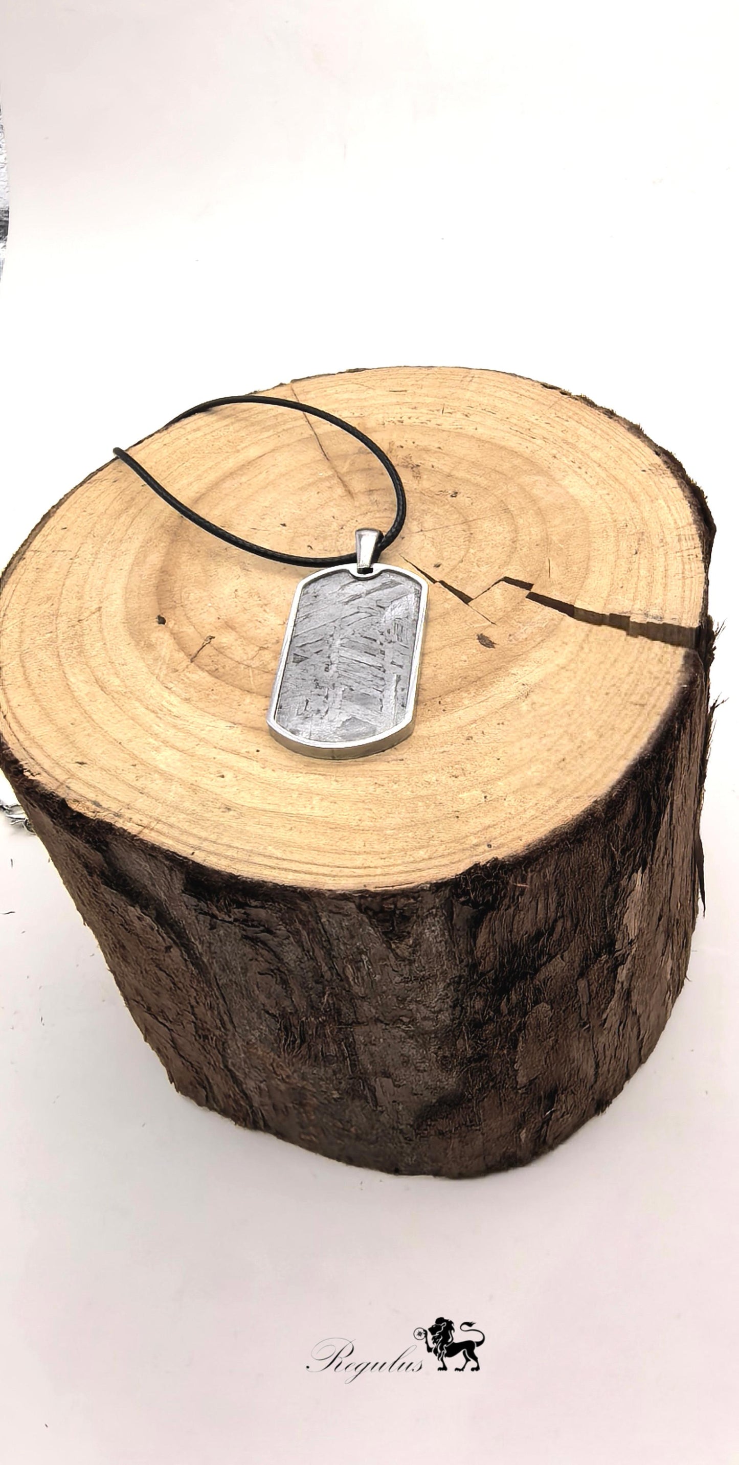 Natural Iron Meteorite Pendant Necklace: Space Jewelry Gift