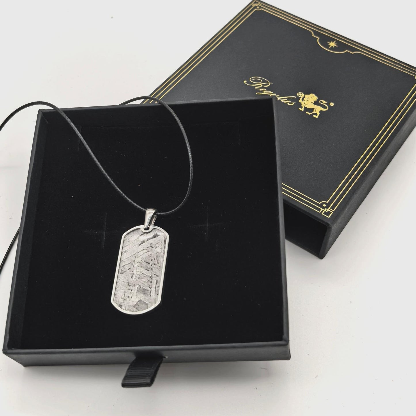 Natural Iron Meteorite Pendant Necklace: Space Jewelry Gift