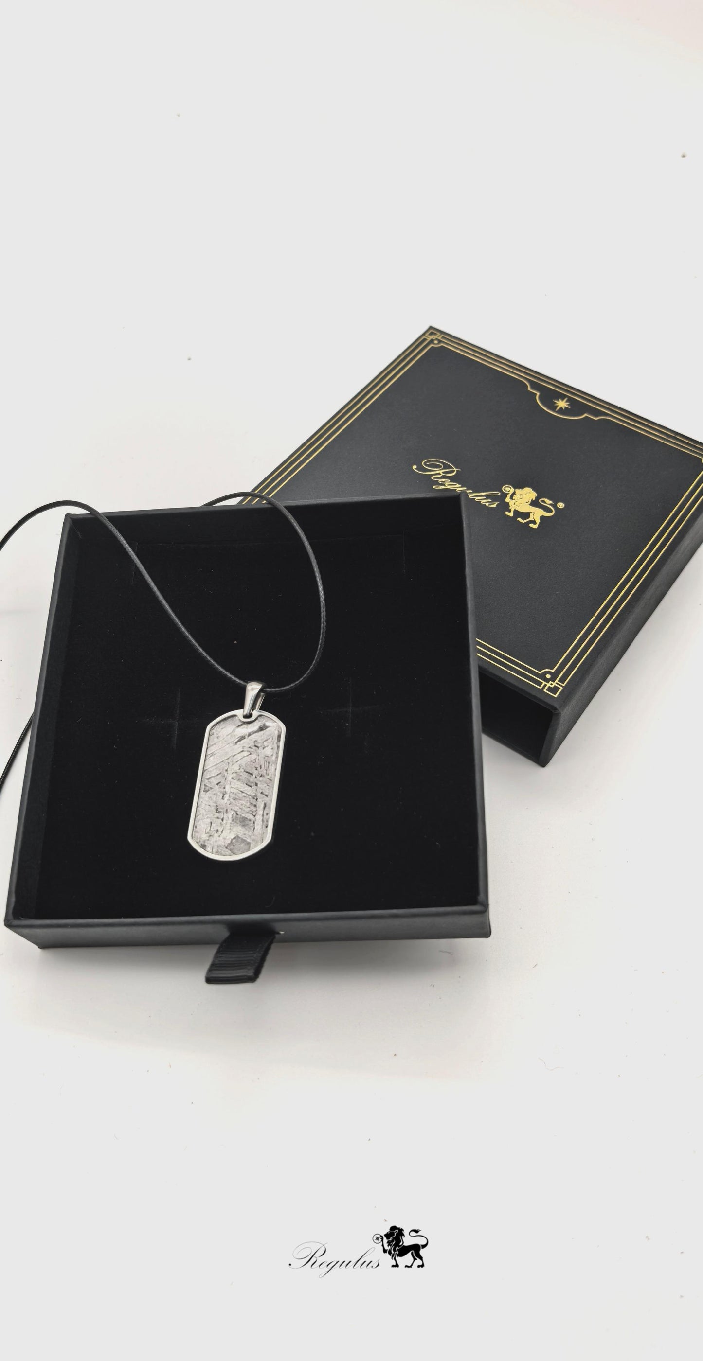 Natural Iron Meteorite Pendant Necklace: Space Jewelry Gift