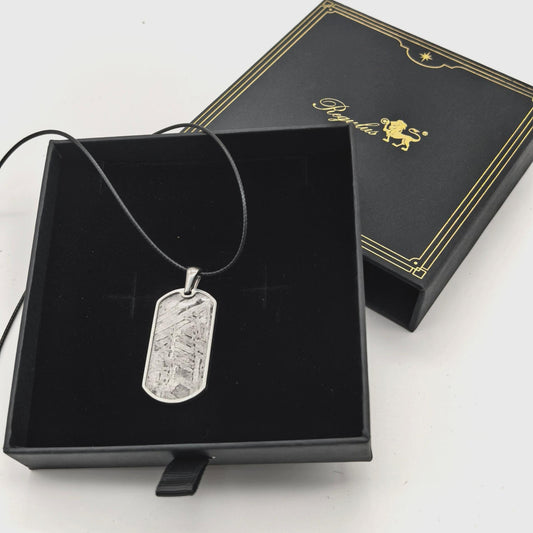 Natural Iron Meteorite Pendant Necklace: Space Jewelry Gift