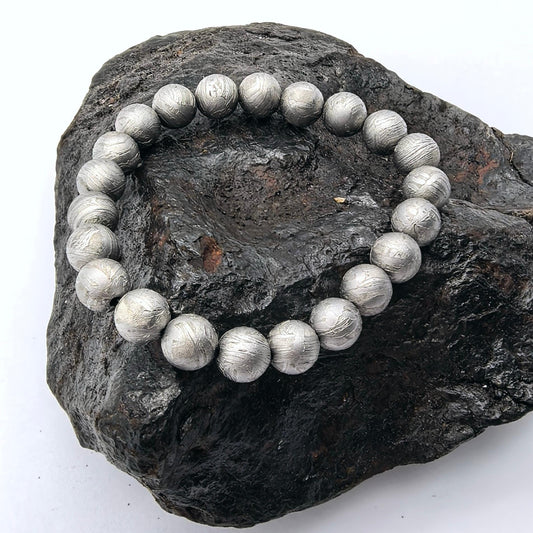 Iron Meteorite Aletai Meteorite Bracelet: 4.5 Billion Year Old Cosmic Jewelry