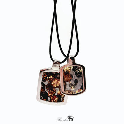 Pallasite Meteorite Pendant: 4.5 Billion Year Old Crystal Jewelry