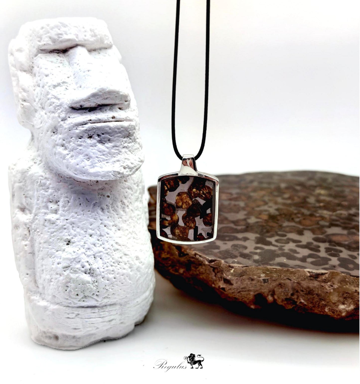 Pallasite Meteorite Pendant: 4.5 Billion Year Old Crystal Jewelry