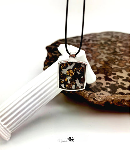 Pallasite Meteorite Pendant: 4.5 Billion Year Old Crystal Jewelry
