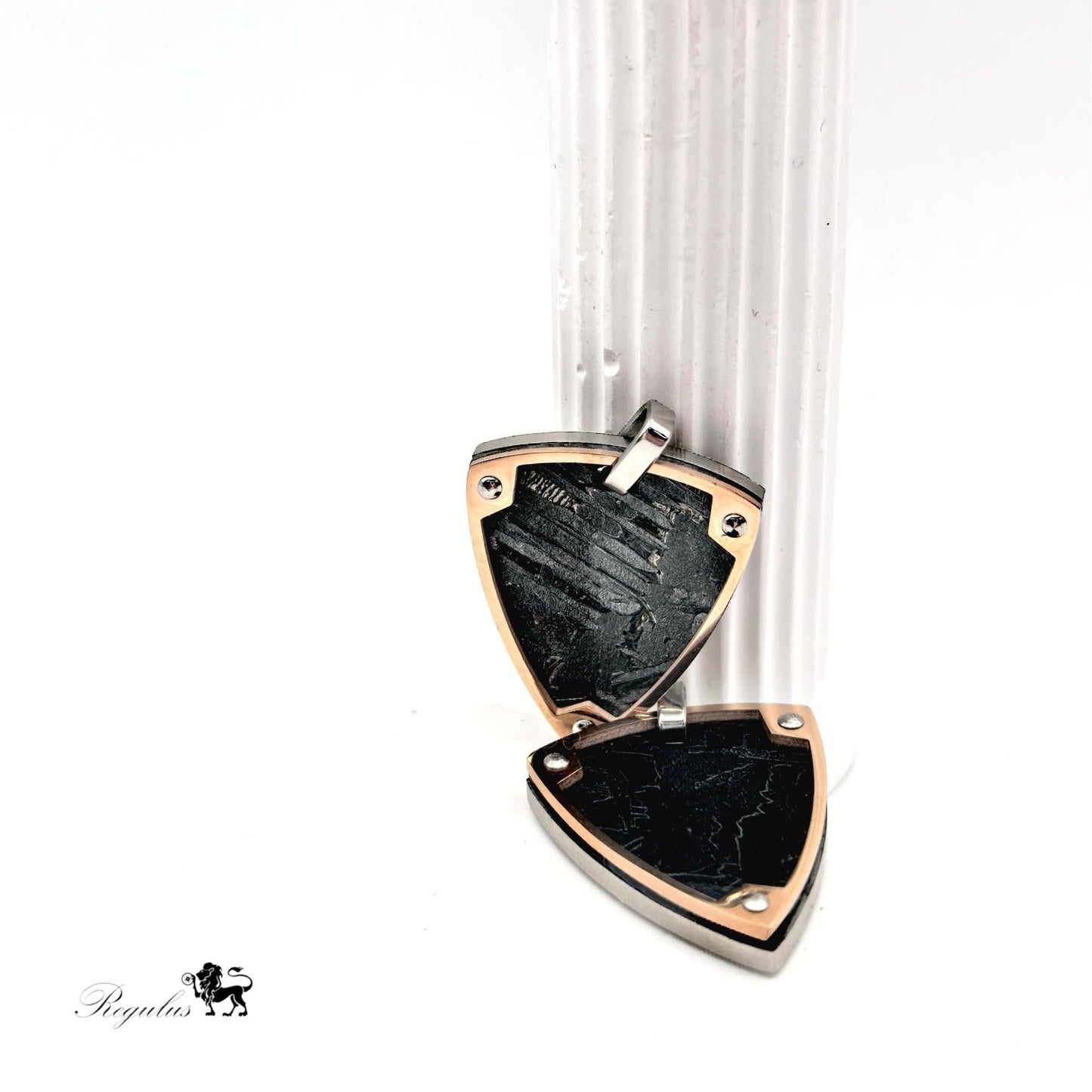 Natural Iron Meteorite Pendant: Space Treasure Necklace