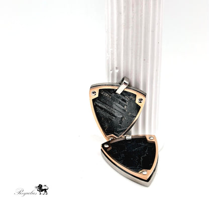 Natural Iron Meteorite Pendant: Space Treasure Necklace