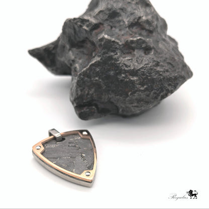 Natural Iron Meteorite Pendant: Space Treasure Necklace
