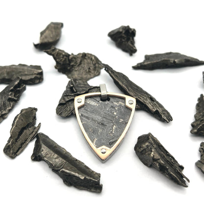Natural Iron Meteorite Pendant: Space Treasure Necklace