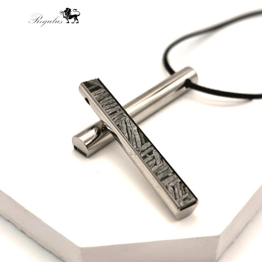 Iron Meteorite Aletai Meteorite Pendant: Natural Space Jewelry