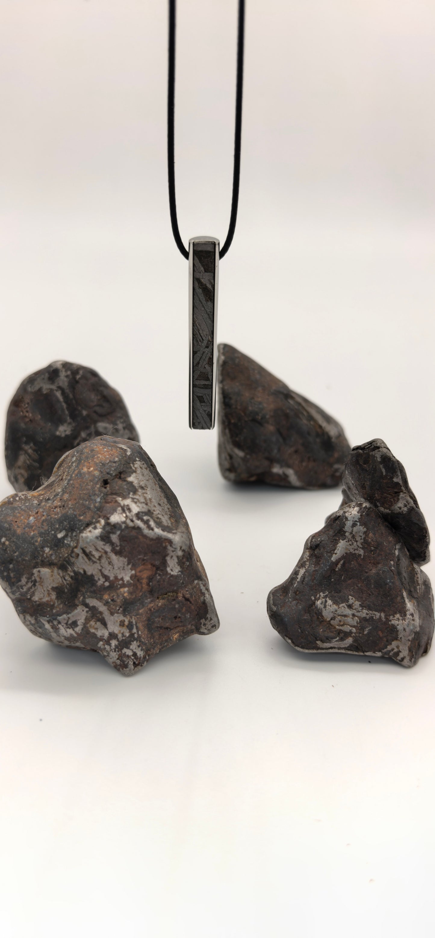 Iron Meteorite Aletai Meteorite Pendant: Natural Space Jewelry