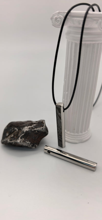 Iron Meteorite Aletai Meteorite Pendant: Natural Space Jewelry