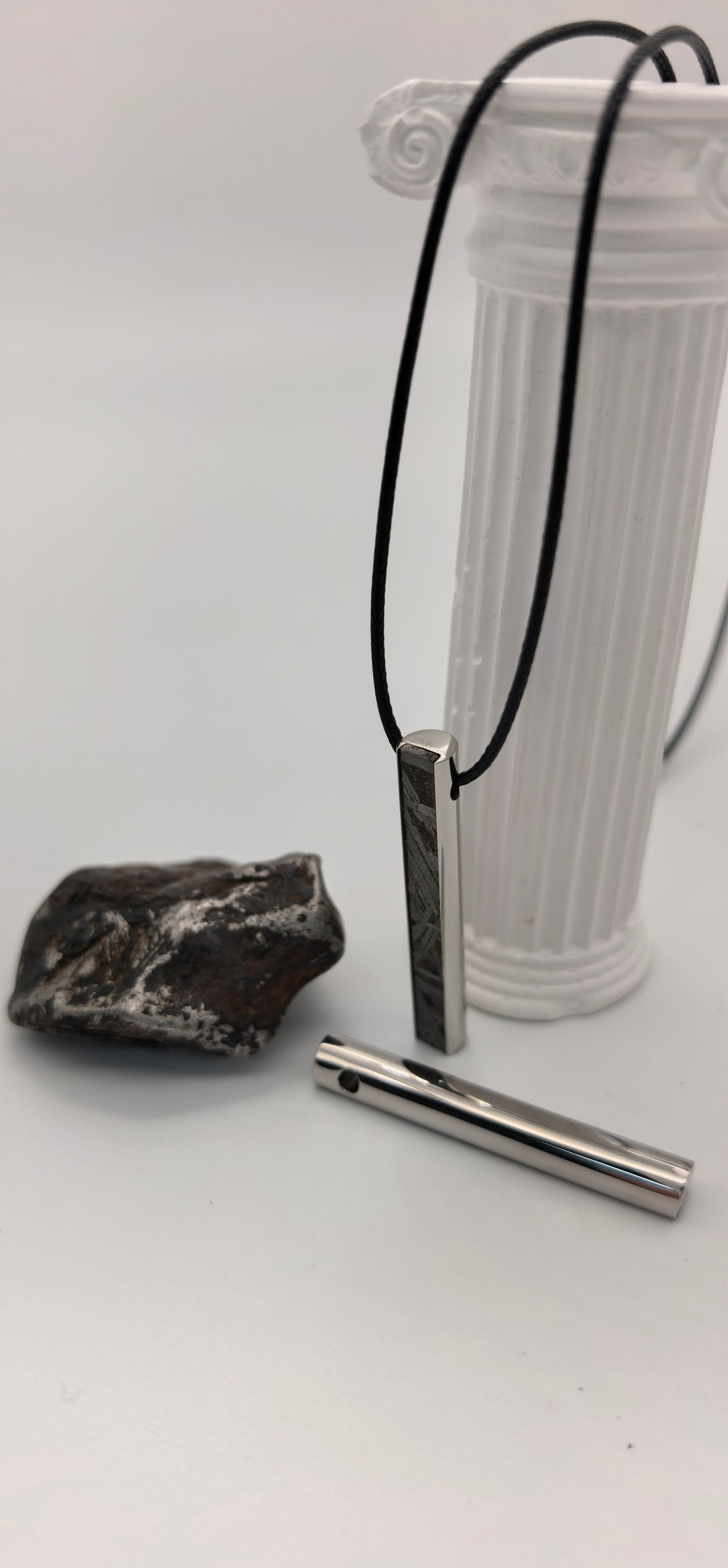 Iron Meteorite Aletai Meteorite Pendant: Natural Space Jewelry