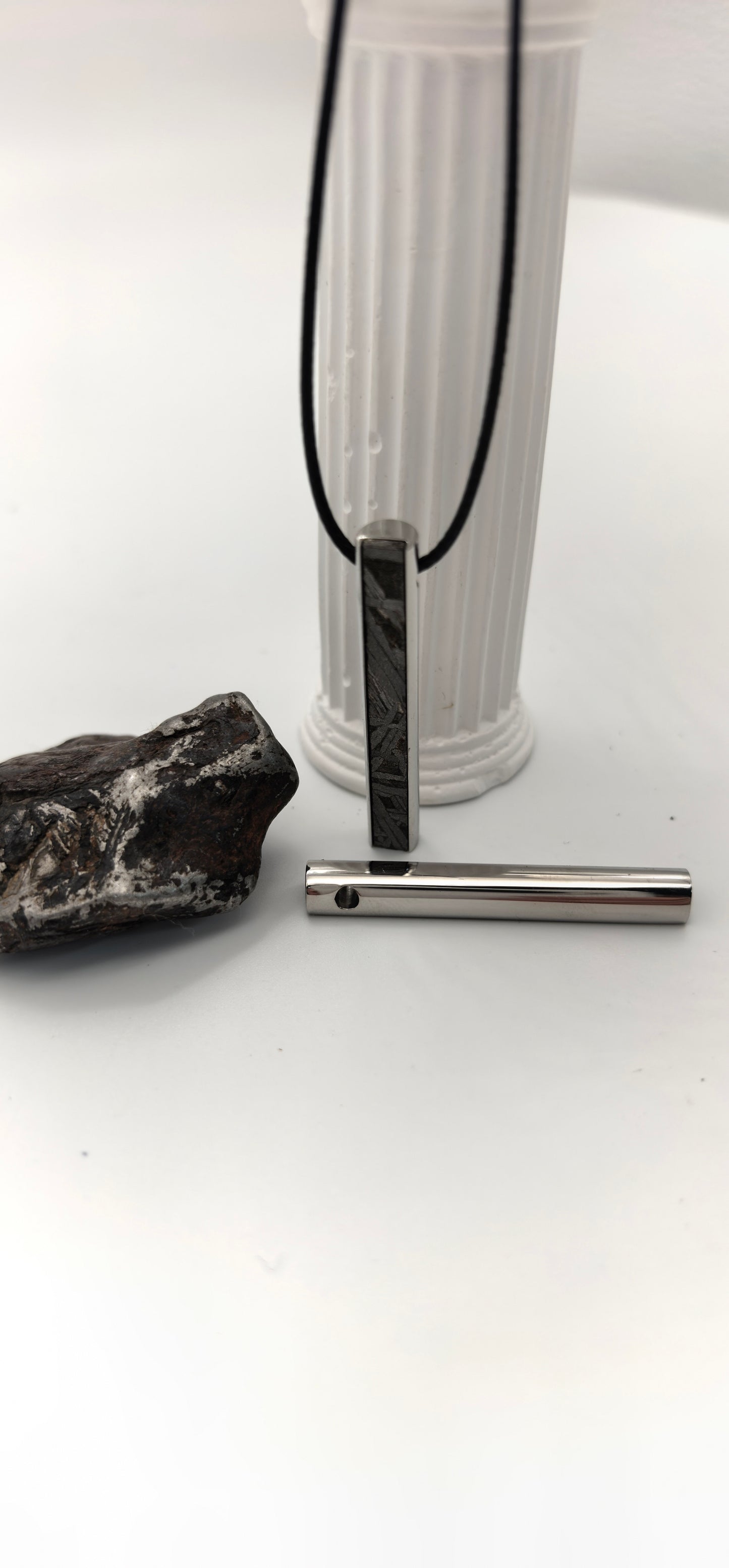 Iron Meteorite Aletai Meteorite Pendant: Natural Space Jewelry