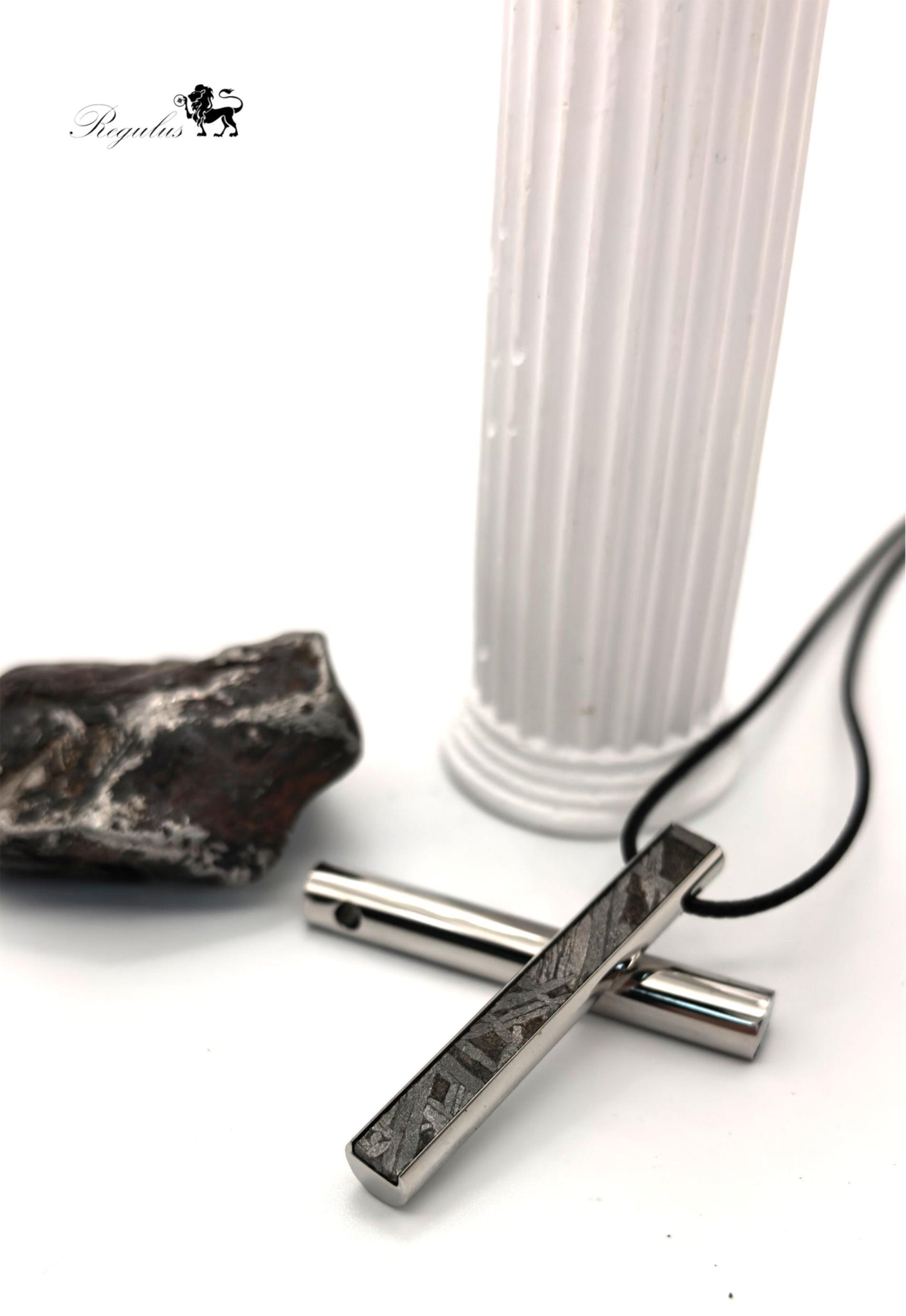 Iron Meteorite Aletai Meteorite Pendant: Natural Space Jewelry