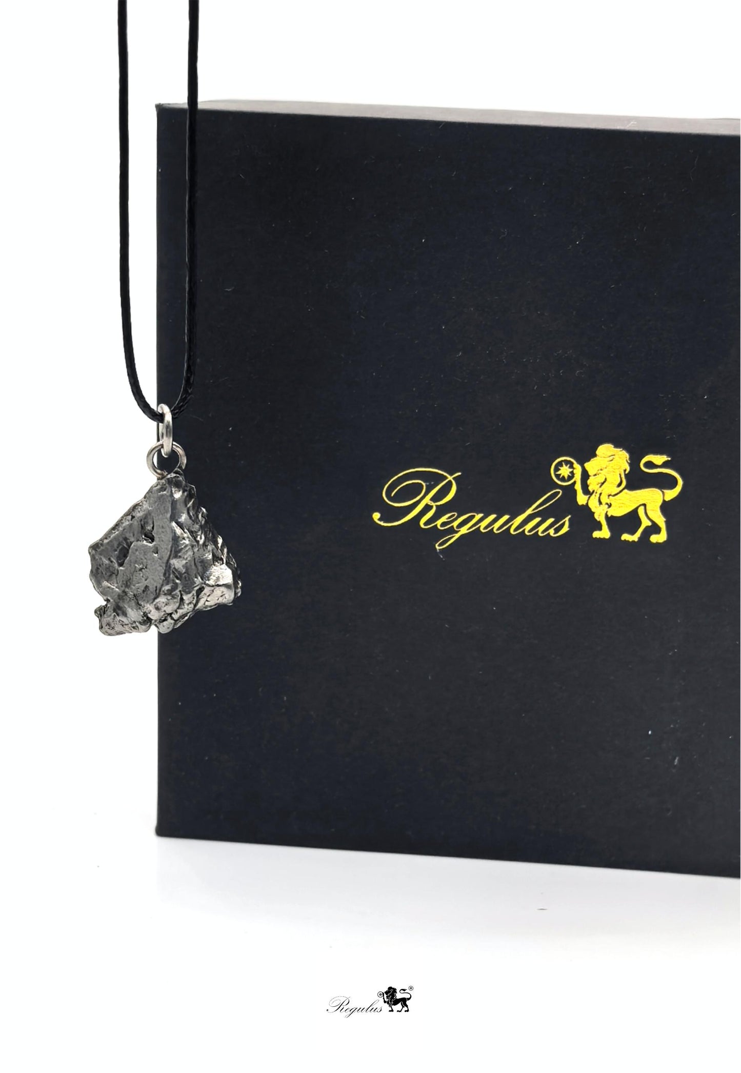 Aletai Iron Meteorite Pendant, Raw Cosmic Specimen