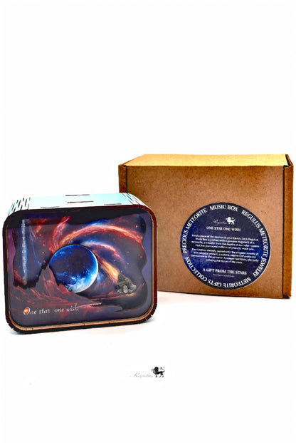 Meteorite Music Box, Starry Sky, Galaxy Theme, Desktop Decoration