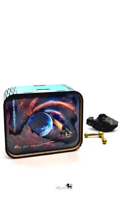 Meteorite Music Box, Starry Sky, Galaxy Theme, Desktop Decoration