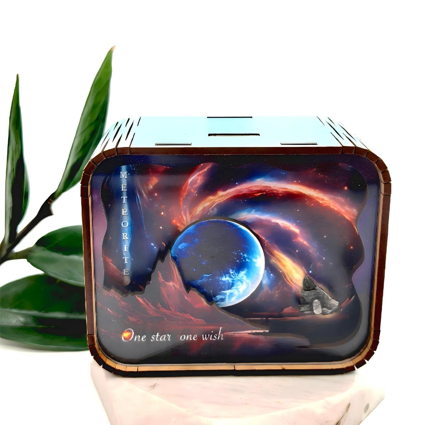 Meteorite Music Box, Starry Sky, Galaxy Theme, Desktop Decoration