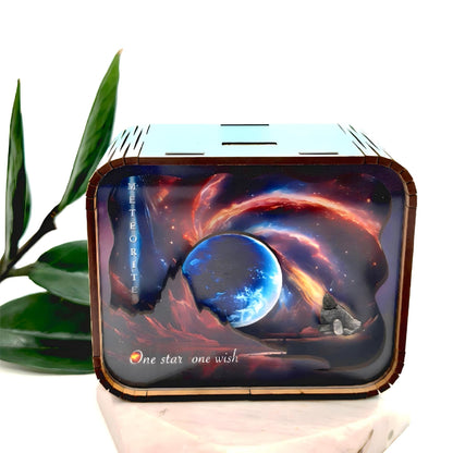 Meteorite Music Box, Starry Sky, Galaxy Theme, Desktop Decoration