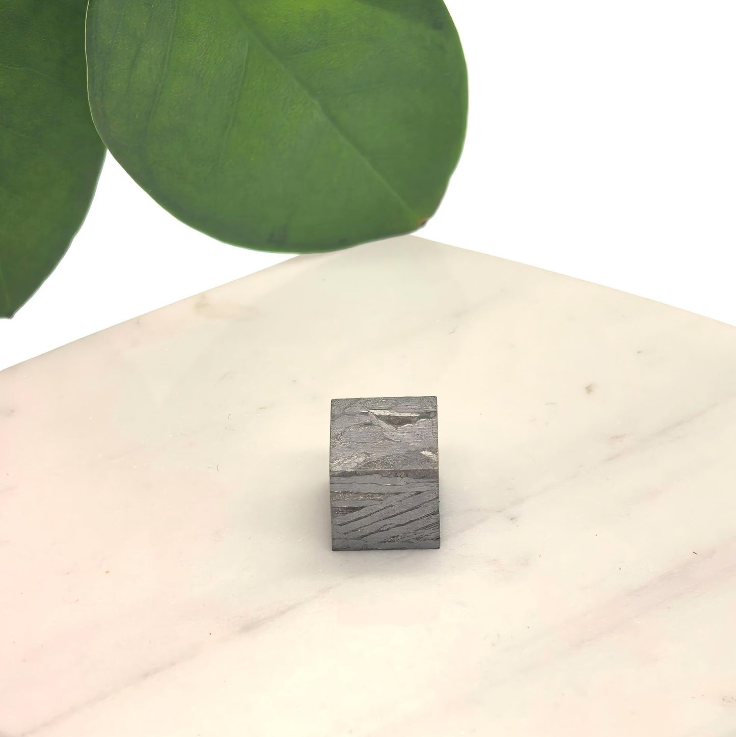 Iron Meteorite Cube, Widmanstätten Pattern, Space Gift
