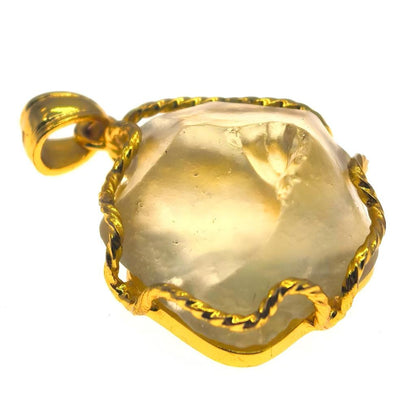 Tektites,Pendant,Meteorite,About 2-3cm,Glass meteorite wrapped in 925 silver,Libya Natural Glass,For man/woman,holiday gift