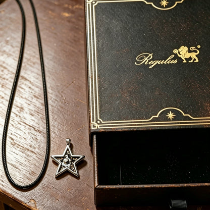 Natural Pallasite Meteorite Star Pendant,Around 2.7cm,Stainless Steel Necklace,Genuine Space Rock Jewelry, Cosmic Gift for Astronomy Lovers