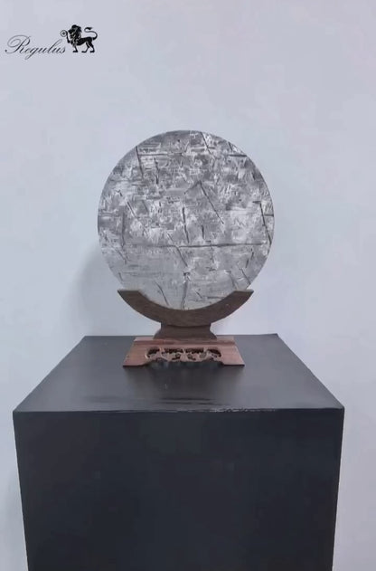 Exquisite Meteorite "Full Moon" Disc · An Eternal Circle Preserving Stardust