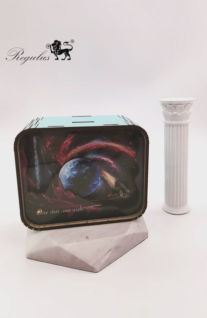 Meteorite Music Box, Starry Sky, Galaxy Theme, Desktop Decoration