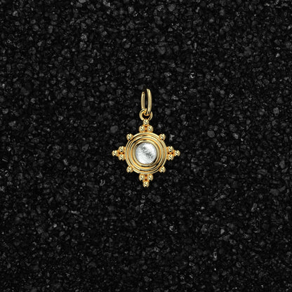 Meteorite Jewelry, Regulus Meteorite Pendent, New Roma Collection, Sterling silver, 24KGP, NR27-P